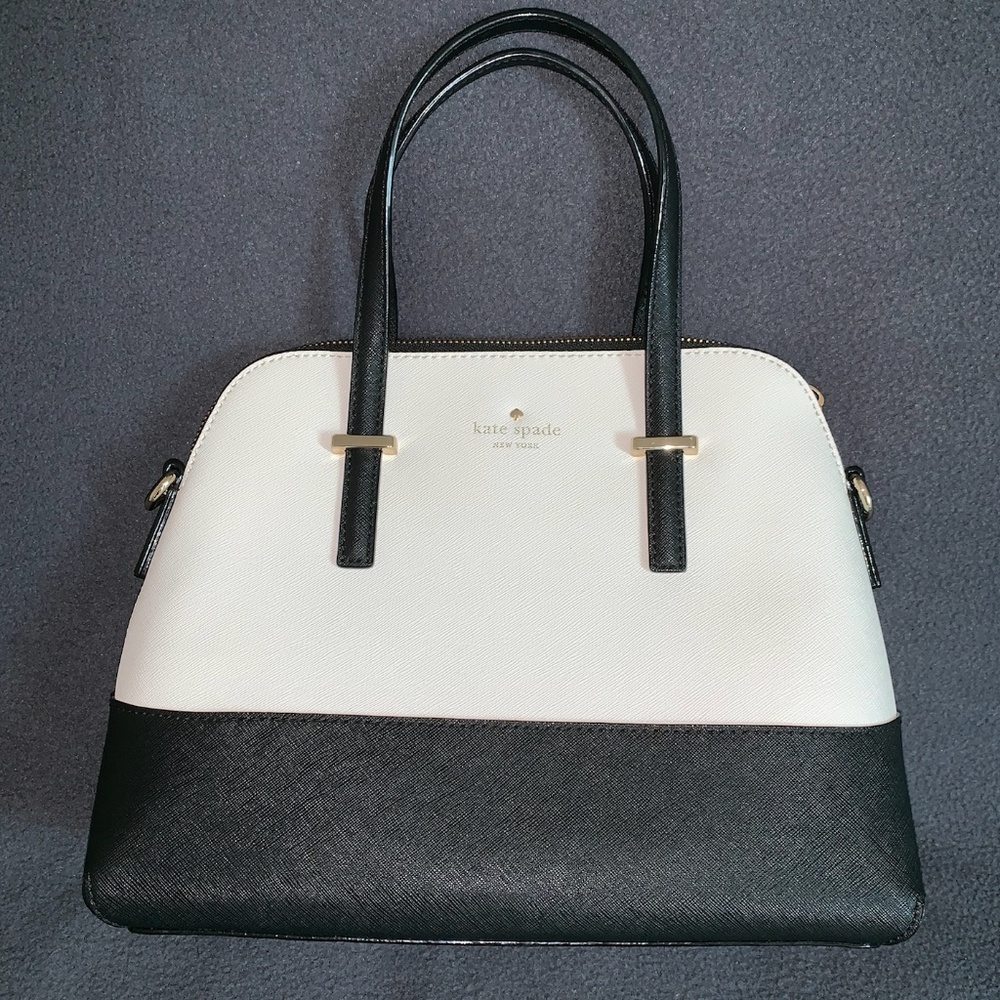 Kate Spade Cedar Street Maise Black and White Bag